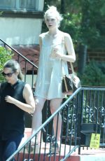 ELLE FANNING Leaves a Friend in West Hollywood 07/19/2015