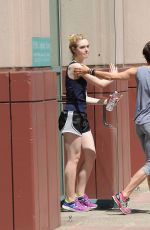 ELLE FANNING Leaves a Gym in Studio City 07/16/2015