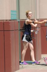 ELLE FANNING Leaves a Gym in Studio City 07/16/2015