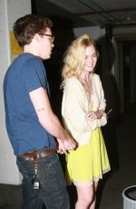 ELLE FANNING Leaves Arclight Theatre in Hollywood 07/21/2015
