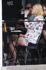 ELLE FANNING Lunch at Joan