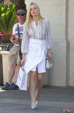 ELLE FANNING Out and About in Beverly Hills 07/12/2015