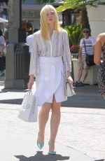 ELLE FANNING Out and About in Beverly Hills 07/12/2015