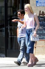 ELLE FANNING Out and About in Hollywood 07/27/2015