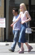 ELLE FANNING Out and About in Hollywood 07/27/2015