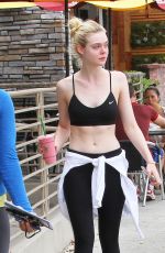 ELLE FANNING Out and About in Los Angeles 07/22/2015