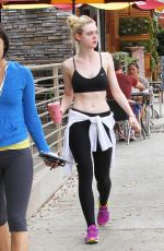 ELLE FANNING Out and About in Los Angeles 07/22/2015