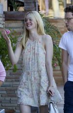 ELLE FANNING Out and About in Studio City 07/12/2015