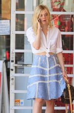 ELLE FANNING Out for Lunch in West Hollywood 07/06/2015