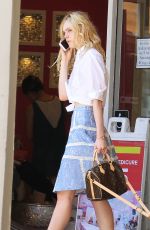 ELLE FANNING Out for Lunch in West Hollywood 07/06/2015