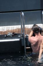 ELSA PATAKY in Bikini Paddleboarding and Swiming in Corsica 07/03/2015