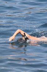ELSA PATAKY in Bikini Paddleboarding and Swiming in Corsica 07/03/2015