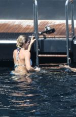 ELSA PATAKY in Bikini Paddleboarding and Swiming in Corsica 07/03/2015