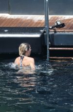 ELSA PATAKY in Bikini Paddleboarding and Swiming in Corsica 07/03/2015