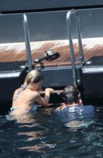 ELSA PATAKY in Bikini Paddleboarding and Swiming in Corsica 07/03/2015