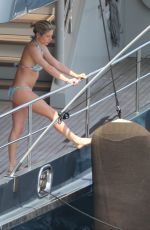 ELSA PATAKY in Bikini Paddleboarding and Swiming in Corsica 07/03/2015