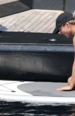 ELSA PATAKY in Bikini Paddleboarding and Swiming in Corsica 07/03/2015