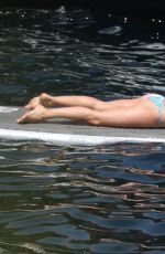 ELSA PATAKY in Bikini Paddleboarding and Swiming in Corsica 07/03/2015