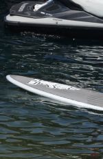 ELSA PATAKY in Bikini Paddleboarding and Swiming in Corsica 07/03/2015