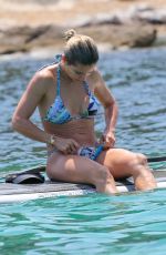 ELSA PATAKY in Bikini Paddleboarding and Swiming in Corsica 07/03/2015