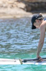ELSA PATAKY in Bikini Paddleboarding and Swiming in Corsica 07/03/2015