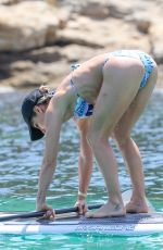 ELSA PATAKY in Bikini Paddleboarding and Swiming in Corsica 07/03/2015