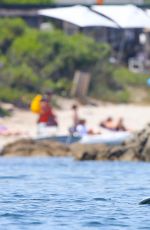 ELSA PATAKY in Bikini Paddleboarding and Swiming in Corsica 07/03/2015