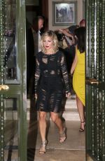 ELSA PATAKY Leaves Elle Gourmet Awards 2015 at Italian Embassy in Madrid