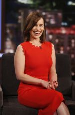 EMILIA CLARKE at Jimmy Kimmel Live! in Hollywood 06/29/2015