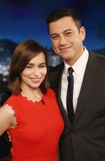 EMILIA CLARKE at Jimmy Kimmel Live! in Hollywood 06/29/2015