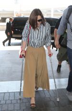 EMILIA CLARKE at LAX Airport in Los Angeles 06/30/2015