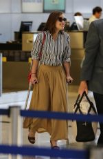 EMILIA CLARKE at LAX Airport in Los Angeles 06/30/2015