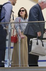 EMILIA CLARKE at LAX Airport in Los Angeles 06/30/2015