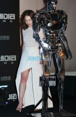 EMILIA CLARKE at Terminator Genesys Press Conference in Seoul