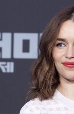 EMILIA CLARKE at Terminator Genesys Press Conference in Seoul