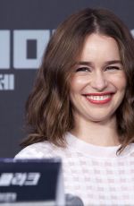 EMILIA CLARKE at Terminator Genesys Press Conference in Seoul