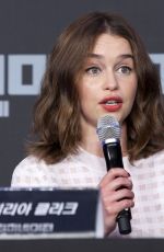 EMILIA CLARKE at Terminator Genesys Press Conference in Seoul