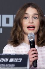 EMILIA CLARKE at Terminator Genesys Press Conference in Seoul