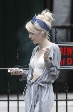 EMMA ROBERTS on the Set of Scream Queens in New Orleans 07/03/2015