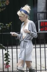 EMMA ROBERTS on the Set of Scream Queens in New Orleans 07/03/2015