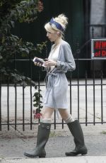 EMMA ROBERTS on the Set of Scream Queens in New Orleans 07/03/2015