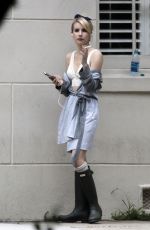 EMMA ROBERTS on the Set of Scream Queens in New Orleans 07/03/2015