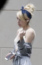 EMMA ROBERTS on the Set of Scream Queens in New Orleans 07/03/2015