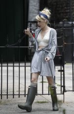 EMMA ROBERTS on the Set of Scream Queens in New Orleans 07/03/2015
