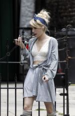 EMMA ROBERTS on the Set of Scream Queens in New Orleans 07/03/2015