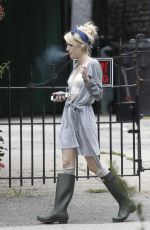 EMMA ROBERTS on the Set of Scream Queens in New Orleans 07/03/2015