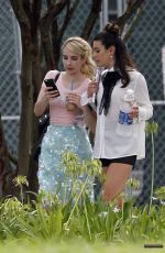 EMMA ROBERTS on the Set of Scream Queens in New Orleans 07/07/2015