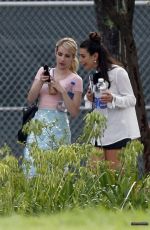 EMMA ROBERTS on the Set of Scream Queens in New Orleans 07/07/2015
