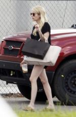 EMMA ROBERTS on the Set of Scream Queens in New Orleans 07/29/2015