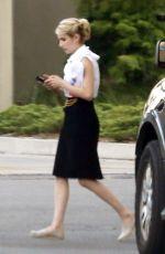 EMMA ROBERTS on the Set of Scream Queens in New Orleans 07/29/2015